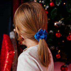 Szafirowy Blask - scrunchie dziecięca - obrazek 4