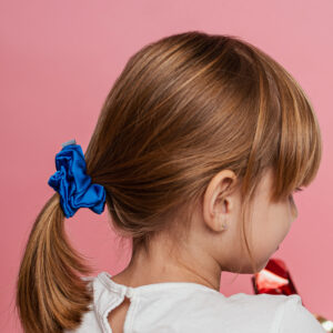 Szafirowy Blask - scrunchie dziecięca - obrazek 3